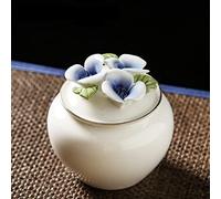 FEILIV Miniature Memorial Funeral Urn Small Cremation Urns For Human Ashes Ceramic Adult Dog Cat Ash Holders Animal Urn(1)