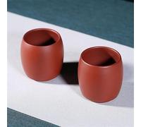 FEILIV Tea Cup Sets 2 Pcs/Set 70ml Chinese Tea Set Yixing Purple Clay Teacup Handmade Raw Ore Bowl Pu'er Master Cup Afternoon Tea Set