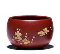 FEILIV Tea Cup Sets 4pcs Hand-Painted Plum Master Cup Tea Set Supplies Individual Single Cups Purple Clay Teacup Yixing Bowl Afternoon Tea Set