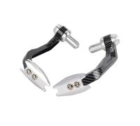 FEILIVCI Replacement Parts Universal 7/8" Motorcycle Handlebar Handguard Protecter Brake Lever Clutch Guard for Scooter ATV Mountain Bike Hand Guard Modification Parts(B Carbon-Silver)