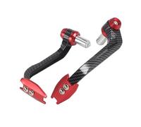 FEILIVCI Replacement Parts Universal 7/8" Motorcycle Handlebar Handguard Protecter Brake Lever Clutch Guard for Scooter ATV Mountain Bike Hand Guard Modification Parts(B Carbon-Red)