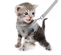 FEimaX Cat Harness and Leash Set for Walking Escape Proof Adjustable Kitten Vest Soft Mesh Puppy Chest Harnesses with Reflective Strap for Small Dogs Cats