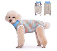 FEimaX Dog Surgery Recovery Suit, Dog Recovery Suit after Surgery for Female Male Dog, Cone E-Collar Alternative, Pet Surgical Suit Puppy Onesie Bodysuit for Small Medium Dog Cat (Blue, XXL)