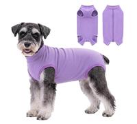 FEimaX Dog Surgery Recovery Suit Female Male Dog Onesie Surgical Bodysuit Soft Abdominal Wounds Protector Pet Shirt Cone E-Collar Alternative Puppy Post-Op Vest for Small Medium Dogs and Cats