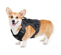 FEimaX Tactical Dog Harness No Pull Adjustable Reflective Pet Molle Vest for Small Medium Large Dogs Breathable Harness with Handle and Zip Pouch for Walking Training