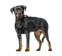 FEimaX Tactical Dog Harness No Pull Adjustable Reflective Pet Molle Vest for Small Medium Large Dogs Breathable Harness with Handle and Zip Pouch for Walking Training