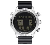 feimiaomilei North Edge Aqua Dive Computer Watch - No Deco Time Tracking, 50M Water Resistance, Altimeter, Barometer & Digital Compass for Professional Scuba Diving(Black)