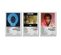 Feiming Childish Gambino Album Cover Signature Poster A Set of 3 Canvas Posters Room Aesthetic Festival Gift Family Bedroom Decor Wall Art Home08x12inch(20x30cm)-3pcs Style-3