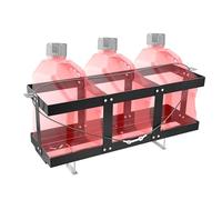 Feimire Fuel Jug Holder, Fits Two or Three 5 Gallon Gas Cans, Heavy-Duty Trailer Gas Can Mount Compatible with VP Racing Fuel Jug 5.5 Gallon, All-Metal Fuel Can Rack with Lock Cable & U-Bolts (3 Cans)