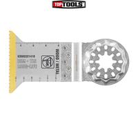 FEIN LongLife E-Cut Bimetal Long Life Deep Cut Blade Pack of 1 x Width 28 mm Length 55 mm Starlock Attachment Titanium Coated Bi-Metal Blade