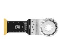 FEIN E-Cut Carbide Pro Cutting Blade, 3 pcs., Width 32 mm, Length 75 mm, Starlock Attachment Max, Carbide Saw Blade with Extremely Wear-Resistant TiN Coating