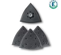 Fein 63806204210 130mm Starlock Plus Triangle Sanding Sheets Set 60, 80 & 180