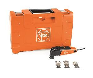 FEIN 72297261241 MM300 Plus Start 110V Multimaster Oscillating Multi Tool Set with 3 x Blades for Wood, Metal & Plastic