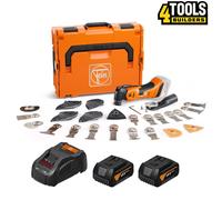 Fein AMM 700 Max AS 18v BL MultiTool + 2 x 5Ah Batteries, Charger, Acc. & Case