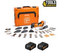 Fein AMM 700 Max AS 18v Brushless MultiTool With 2 x 5Ah Batteries, Acc. & Case