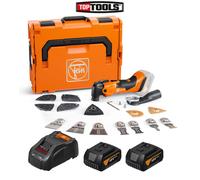 Fein AMM500 Plus AS 18V BL MultiTool + 2 x 5Ah Batteries, Charger, Acc. & Case