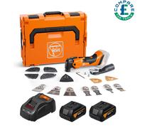 Fein AMM500 Plus AS 18V BL MultiTool + 2 x 5Ah Batteries, Charger, Acc. & Case