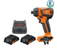 Fein AMPShare ASCD 18-200 W4 18V BL Impact Driver + 2 x 2Ah Batteries & Charger