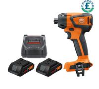 Fein AMPShare ASCD 18-200 W4 18V BL Impact Driver + 2 x 4Ah Batteries & Charger