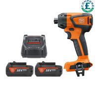 Fein AMPShare ASCD 18-200 W4 18V BL Impact Driver + 2 x 5Ah Batteries & Charger