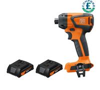 Fein AMPShare ASCD 18-200 W4 18V Brushless Impact Driver With 2 x 2Ah Batteries