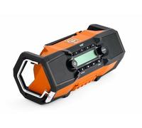 FEIN | ARAD 18 BC AS battery worksite radio, 2 x 15W speakers, 4 playback sources, Battery ECP protection, Compatible with AMPshare/BOSCH Professional batteries