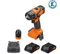 Fein ASB 18 Q AS Brushless 2 Speed Combi Drill With 2 x 4Ah Batteries & Charger