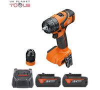 Fein ASB 18 Q AS Brushless 2 Speed Combi Drill With 2 x 5Ah Batteries & Charger