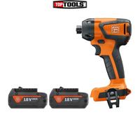 Fein ASCD 18-200 W4 18V Brushless Impact Driver + 2 x 5.0Ah Batteries