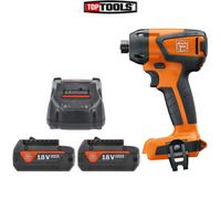 Fein ASCD 18-200 W4 18V Brushless Impact Driver With 2 x 5Ah Batteries & Charger
