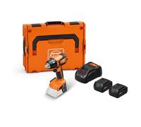 FEIN ASCD18-300W2 AS 18V Cordless Impact Driver Set, Up to 290 Nm max, 6-Speed Torque Adjustment, Metric Screws up to M18, 2 Batteries 18V 5Ah and Charger