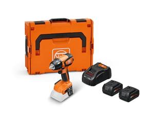 FEIN ASCD18-300W2 AS 18V Cordless Impact Driver Set, Up to 290 Nm max, 6-Speed Torque Adjustment, Metric Screws up to M18, 2 Batteries 18V 5Ah and Charger