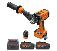 Fein ASCM 18-4 QMP AS 18V AMPShare BL Combi Drill + 2 x 5Ah Batteries & Charger
