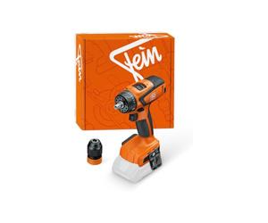 Fein ASCM 18 QSW AS Cordless Drill (120 Nm, 4-Speed Full Metal Gear, Weight Under 0.99 kg, Mechanical Torque Adjustment, Integrated Bit and Belt Holder, Compatible with Bosch Batteries)