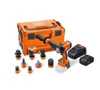 FEIN ASCM18-4 QM AS QuickIN Top Set Cordless Drill-Driver with 7 QuickIN Quick-Change bits in i-BOXX case, a Battery (GBA 18 V 5.0 Ah AS) and a Quick Charger (GAL 1880 CV AS).