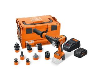 FEIN ASCM18-4 QM AS QuickIN Top Set Cordless Drill-Driver with 7 QuickIN Quick-Change bits in i-BOXX case, a Battery (GBA 18 V 5.0 Ah AS) and a Quick Charger (GAL 1880 CV AS).