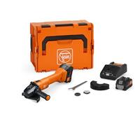 FEIN Battery Angle Grinder Ø125 mm, CCG18-125-12 AS, 18V, Great Power and Duration, for Effective Cutting Work, FEIN Brushless Motor,2 ProCore 18V 8Ah Batteries and Fast Charger