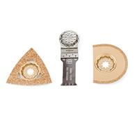 FEIN Combo Starlock Tile Working 3 Accessories, Specific for Renovation and Repair Operations in The Sanitary Sector, Starlock Fitting
