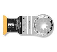 FEIN E-Cut Carbide Pro Deep-Cutting Blade, 10 pcs., Width 32 mm, Length 40 mm, Starlock Attachment, Carbide Saw Blade with Extremely Wear-Resistant TiN Coating