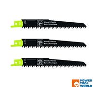 Fein HCS 130 T6 WP 150mm Reciprocating Saw Blade 6TPI x3 Pcs 31324000455