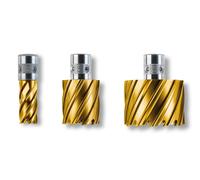 Fein Dura HSS TiN QuickIN Holder Mag Drill Hole Cutter 46mm 50mm