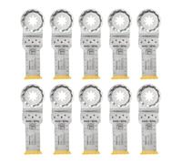 FEIN LongLife E-Cut Bimetal Long Life Deep Cut Blade Pack of 10, Width 28 mm, Length 60 mm, StarlockPlus Attachment, Titanium Coated Bi-Metal Blade