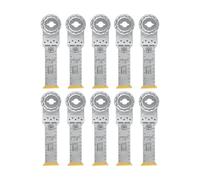 FEIN LongLife E-Cut Bimetal Long Life Deep Cut Blade Pack of 10, Width 32 mm, Length 90 mm, StarlockMax Attachment, Titanium Coated Bi-Metal Blade