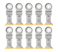 FEIN LongLife E-Cut Bimetal Long Life Deep Cut Blade Pack of 10, Width 44 mm, Length 60 mm, StarlockPlus Attachment, Titanium Coated Bi-Metal Blade