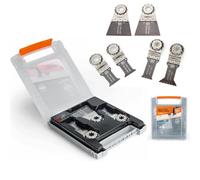 Fein Saw Blade 6Pc Multi Tool Set Starlock E-Cut Metal Wood Saw Blade Set + Case