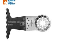FEIN BIM E-Cut Precision Cutting Blade, Pack of 1 pcs., Width 65 mm, Length 50 mm, Starlock Attachment, Bimetal Saw Blade with Japanese Teeth in Two Rows
