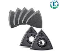 Fein Starlock Oscillating Triangle Pads Set with Sanding Sheets Pack of 50