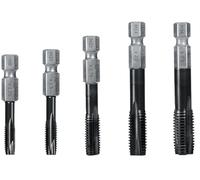Fein Vario 63110046010 Tap Set, in 4 Different Sizes, Made of Robust HSS Material, Heat Resistant up to 800 Degrees