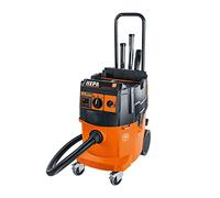 FEIN Wet & Dry Vacuum Cleaner Dustex 35 LX AC L-Class Dust Extractor Professional Fully Automatic Filter Cleaning 110V Built-in Storage For Power Tool Case with Wheels 35 Litre 92030060241