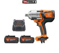 FeinASCD 18-1000 W34 AS Brushless Impact Wrench With 2 x 5Ah Batteries & Charger